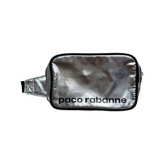 Paco Rabanne Silver Holographic Belt Bag
